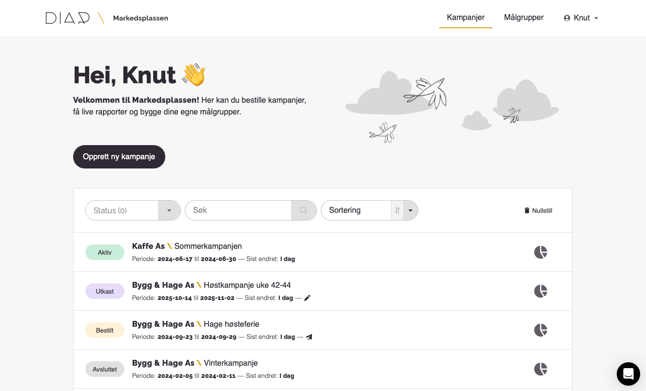 Markedsplassen — selvbetjent annonseplattform